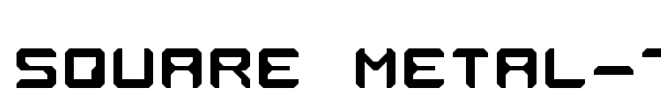 Square Metal-7 font