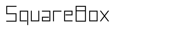 SquareBox font
