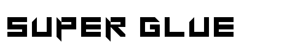 Super Glue font preview