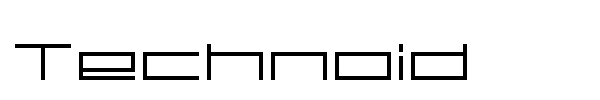 Technoid font