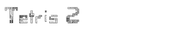 Tetris 2 font