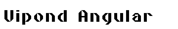 Vipond Angular font