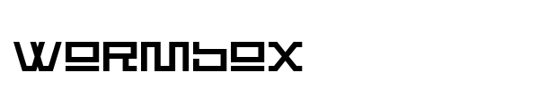 Wormbox font