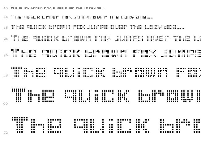 Game Power font waterfall