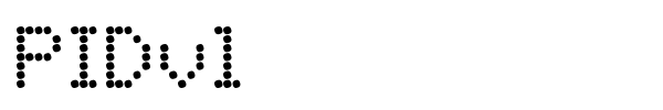 PIDvl font