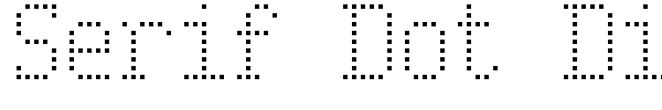 Serif Dot Digital-7 font