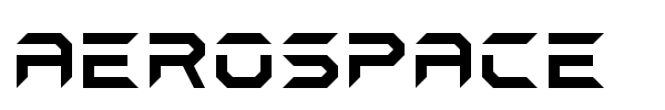 Aerospace font