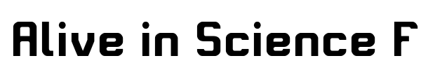 Alive in Science Fiction font