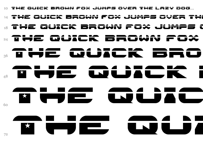 Astroneo font waterfall