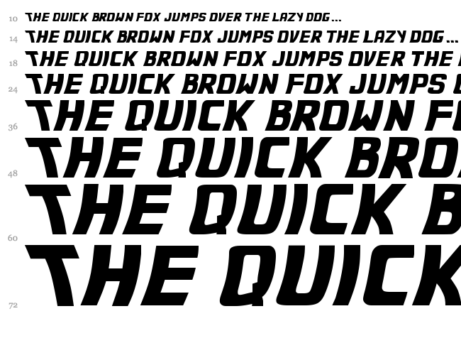 Back to the Future 2002 font waterfall