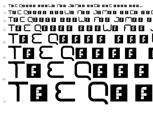 Bajaj Sans font waterfall