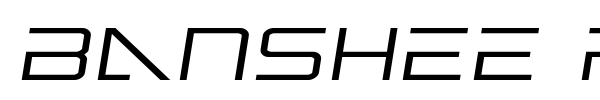 Banshee Pilot font preview