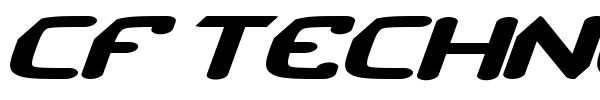 CF TechnoRama font