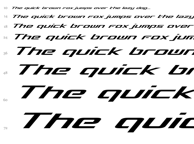 Concielian Break font waterfall