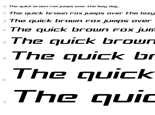 Concielian Break font waterfall