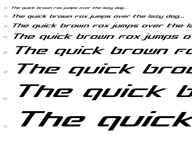 Concielian Break font waterfall