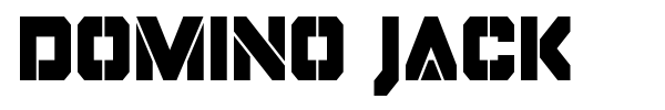 Domino Jack font preview