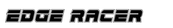 Edge Racer font preview