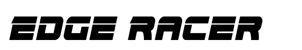 Edge Racer font preview