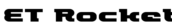 ET Rocketype font