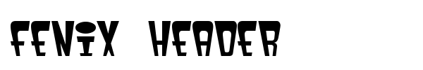 Fenix Header font