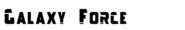 Galaxy Force font