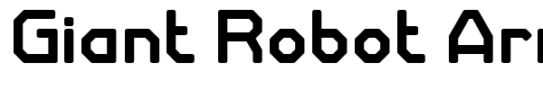 Giant Robot Army font preview