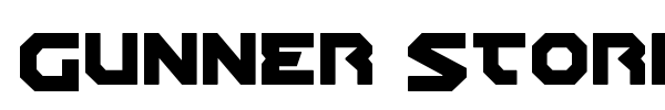 Gunner Storm font preview