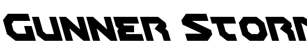 Gunner Storm font preview