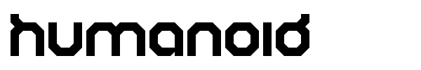 Humanoid font