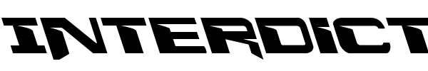 Interdiction font