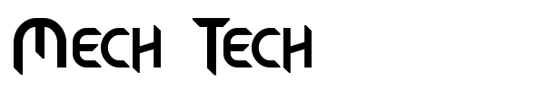Mech Tech font