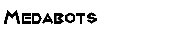 Medabots font