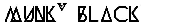Munk5 Black font
