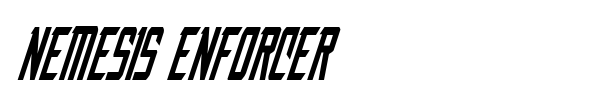 Nemesis Enforcer font preview