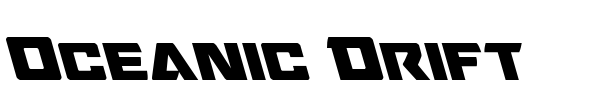 Oceanic Drift font