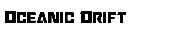 Oceanic Drift font preview