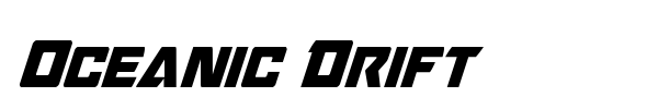 Oceanic Drift font preview