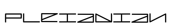 Pleiadian font preview