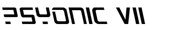 PsYonic VII font