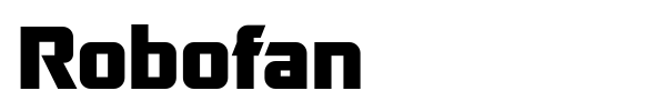 Robofan font