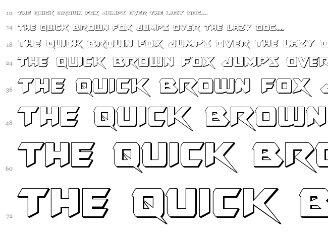 Skirmisher font waterfall