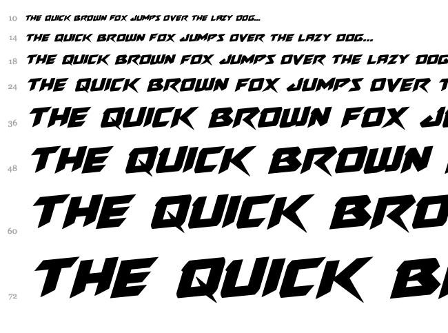 Skirmisher font waterfall