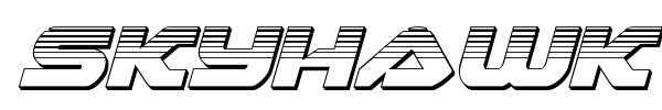 Skyhawk font preview