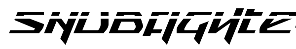 Snubfighter font