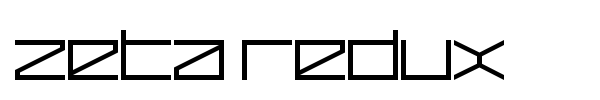 Zeta Redux font
