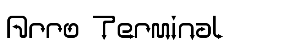 Arro Terminal font