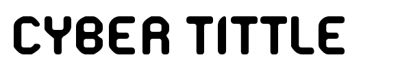 Cyber Tittle font