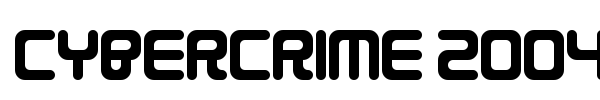 Cybercrime 2004 font