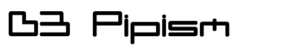 D3 Pipism font